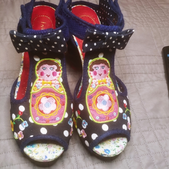 Irregular Choice Shoes - Irregular Choice Fist of Steel Babushka heels
